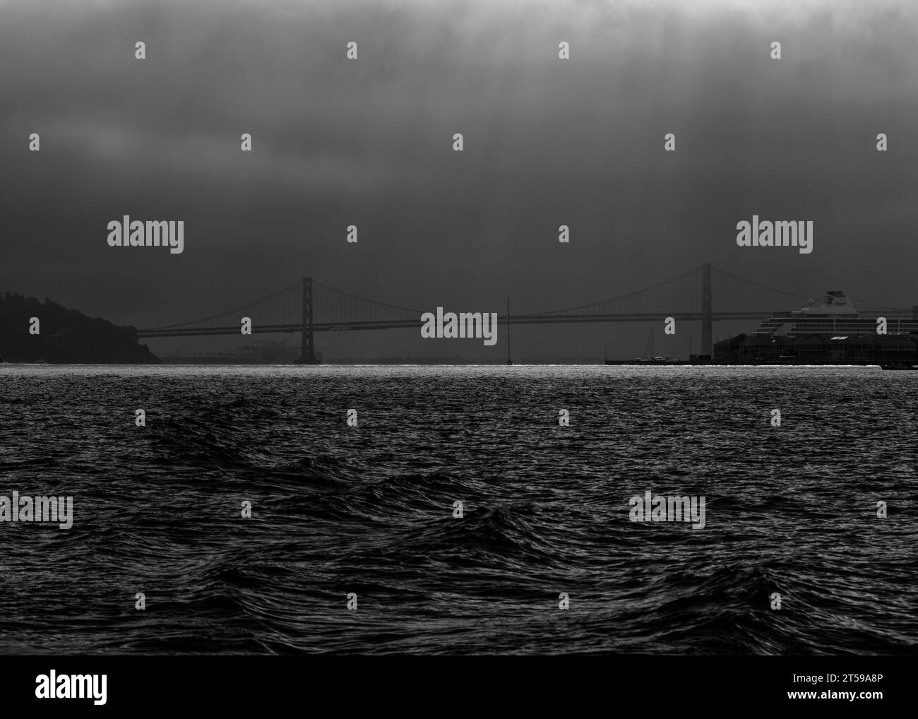 Le Pont de la baie de San Francisco, Californie Banque D'Images