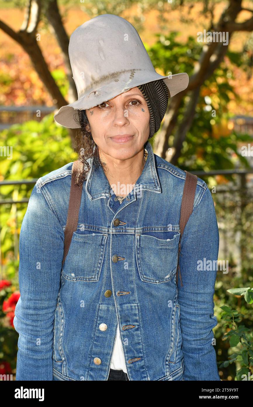 Carneros, États-Unis. 03 novembre 2023. Linda Perry pose pendant le jour 3 de Live in the Vineyard at Calmere Estate Winery le 3 novembre 2023 à Napa, en Californie. Photo : Casey Flanigan/imageSPACE crédit : Imagespace/Alamy Live News Banque D'Images