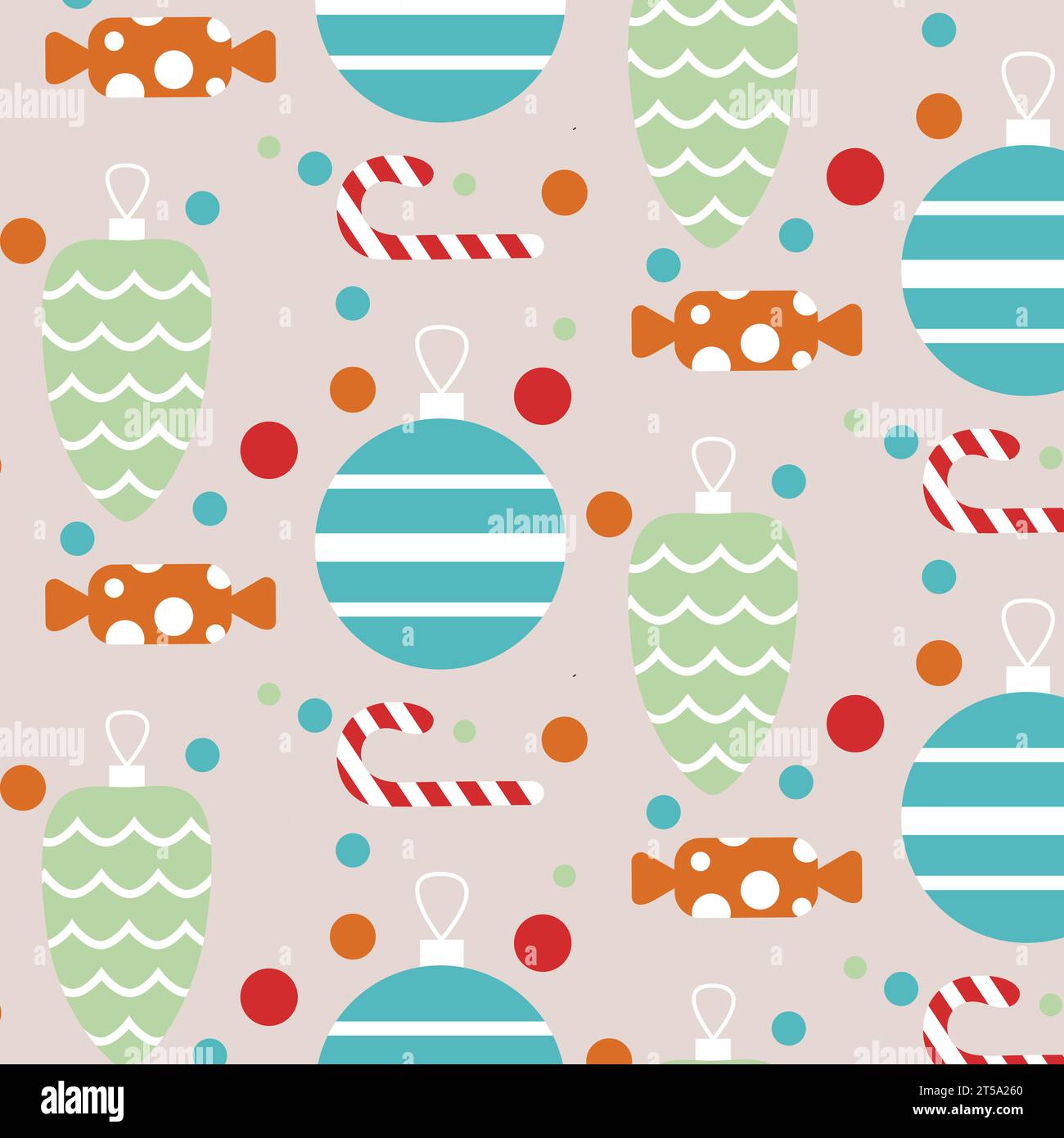 modèle sans couture avec boule de noël. vecteur Illustration de Vecteur