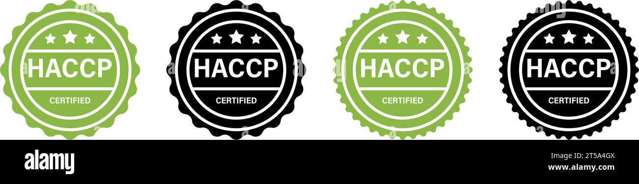 Symbole d'icône HACCP conception simple Illustration de Vecteur