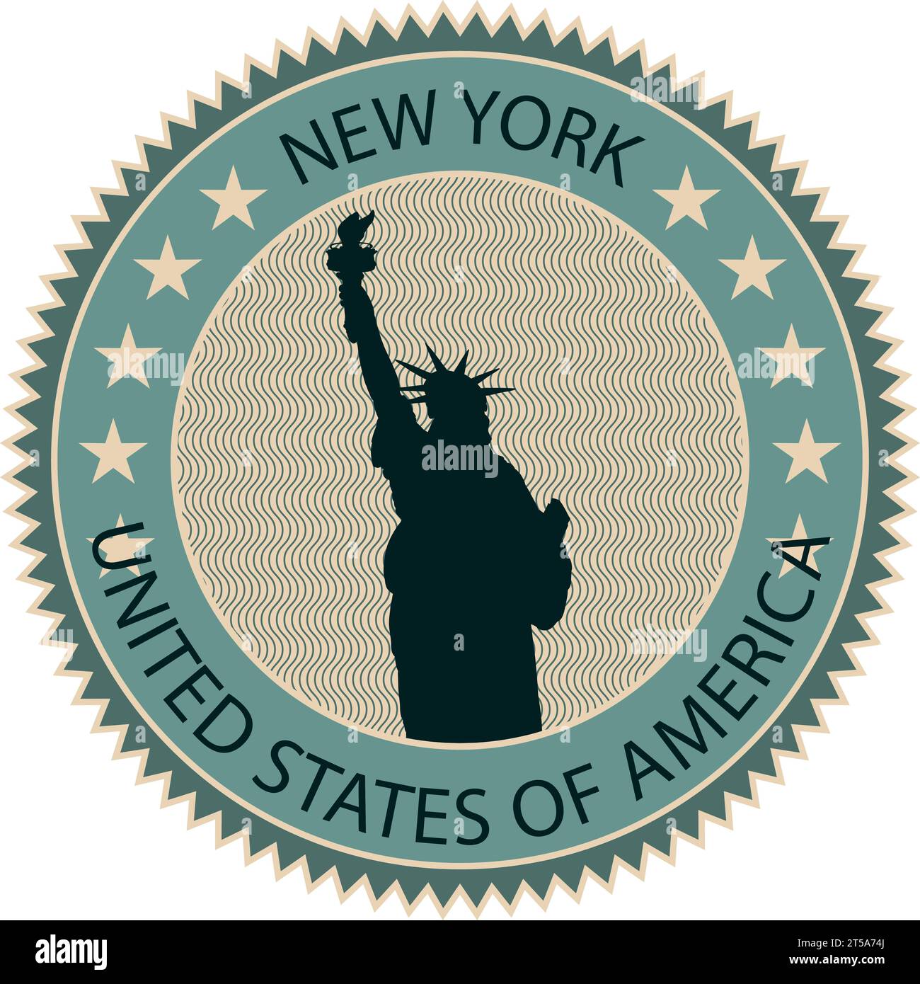 Sceau (timbre) avec STATUE DE LA LIBERTÉ célèbre monument de la VILLE DE NEW YORK, ÉTATS-UNIS D'AMÉRIQUE Illustration de Vecteur Sceau (timbre) avec STATUE DE LA LIBERTÉ célèbre monument de la VILLE DE NEW YORK, ÉTATS-UNIS D'AMÉRIQUE Illustration de Vecteur