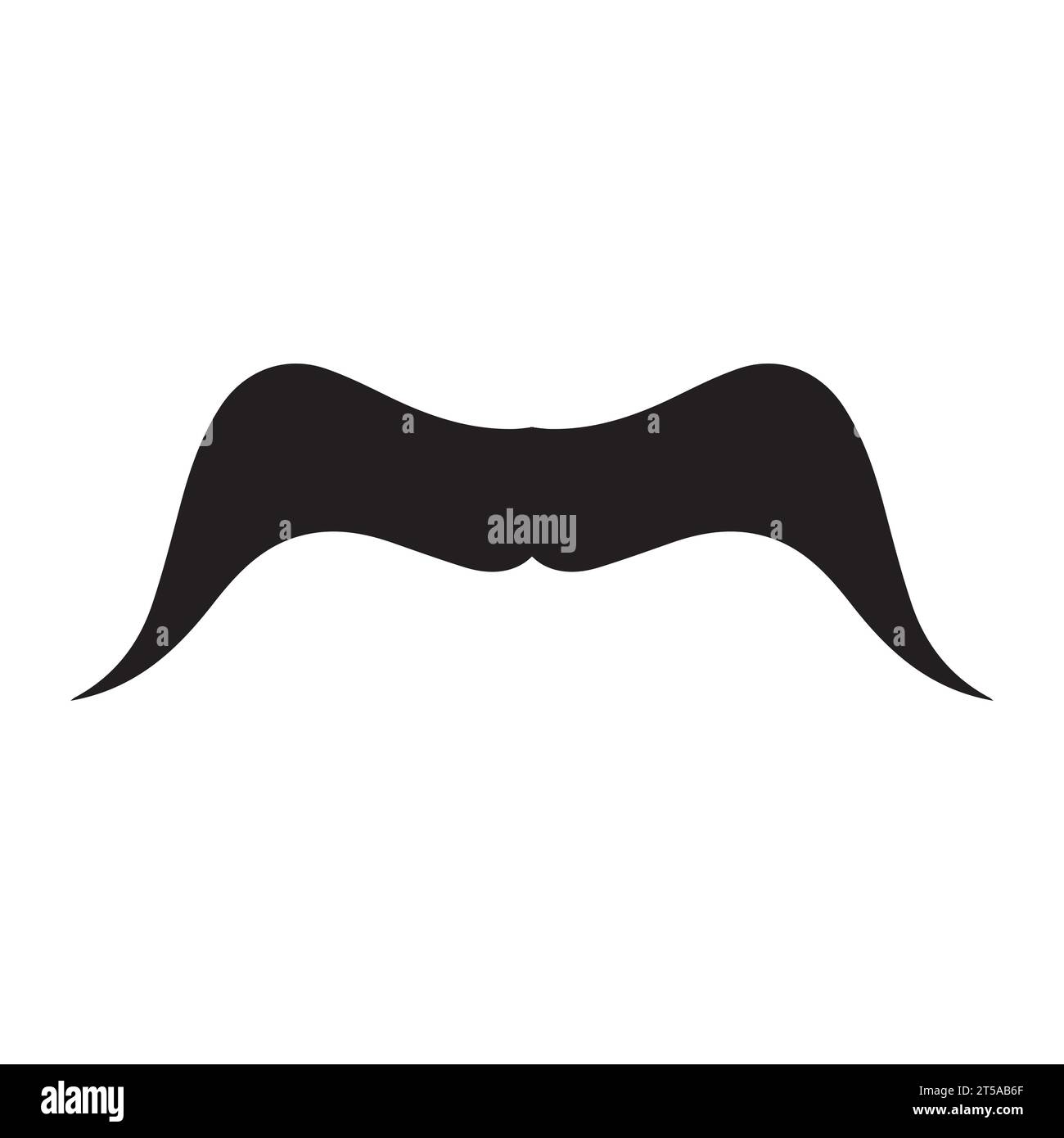 Élément de logo moustache Vector icon Illustration de Vecteur