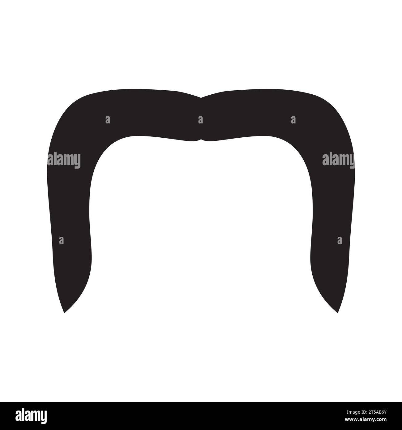 Élément de logo moustache Vector icon Illustration de Vecteur