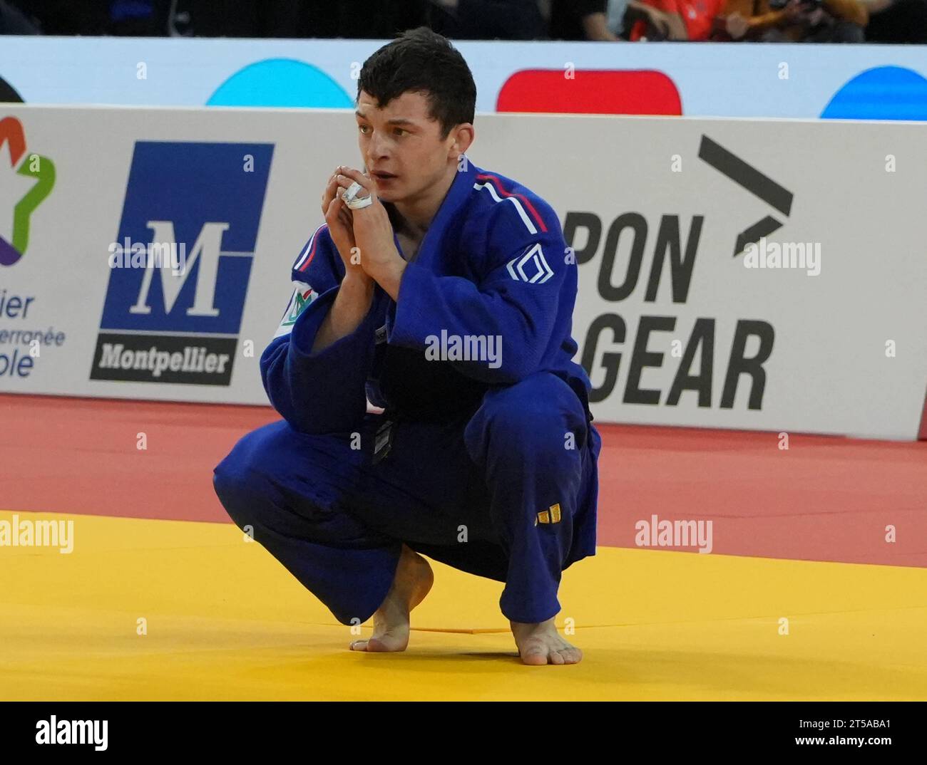 Montpellier, France. 03 novembre 2023. VALADIER PICARD Romain de France finale 3e place - 60KG hommes lors des Championnats d'Europe de judo individuels 2023 le 3 novembre 2023 au Sud de France Arena à Montpellier, France. Photo de Laurent Lairys/ABACAPRESS.COM crédit : Abaca Press/Alamy Live News Banque D'Images