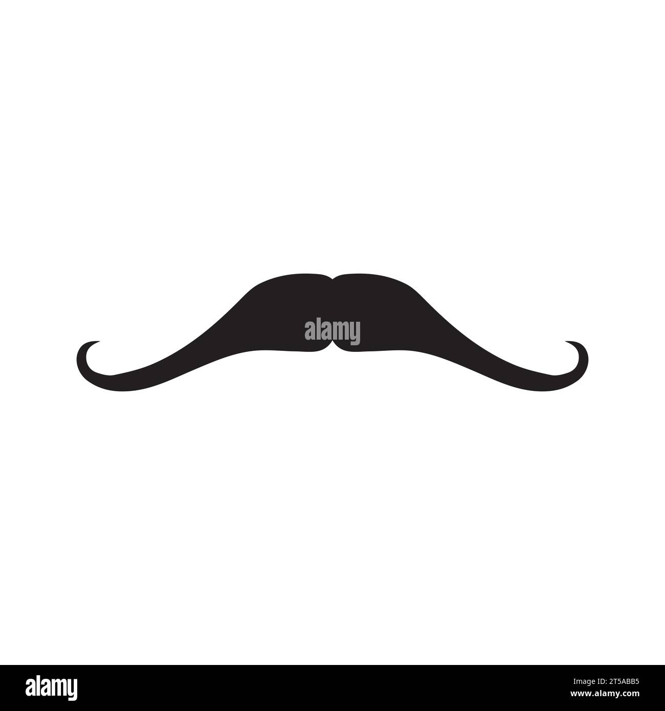 Élément de logo moustache Vector icon Illustration de Vecteur