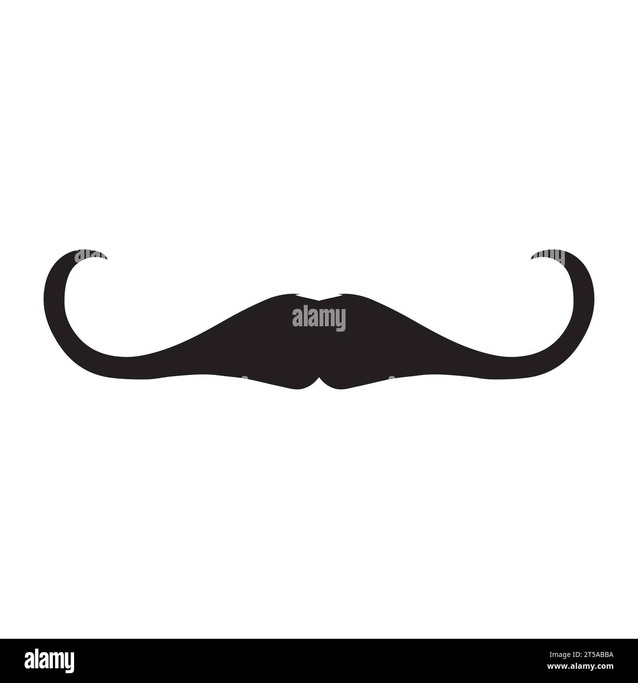 Élément de logo moustache Vector icon Illustration de Vecteur
