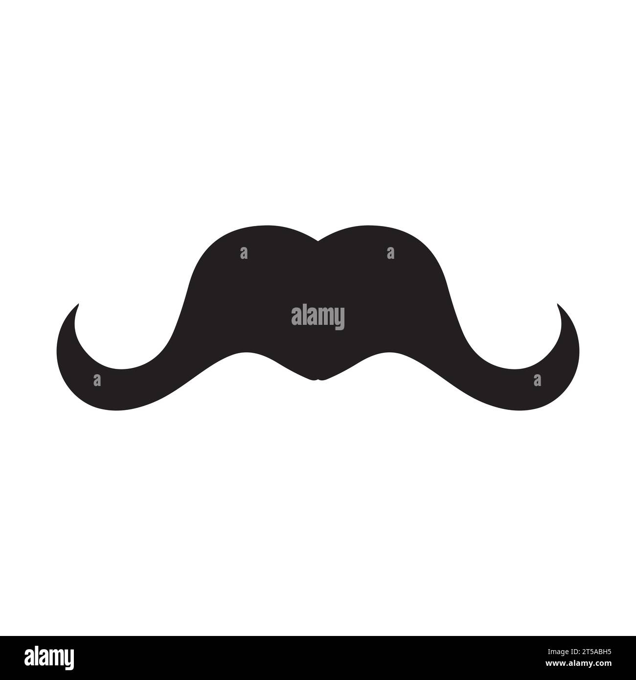 Élément de logo moustache Vector icon Illustration de Vecteur
