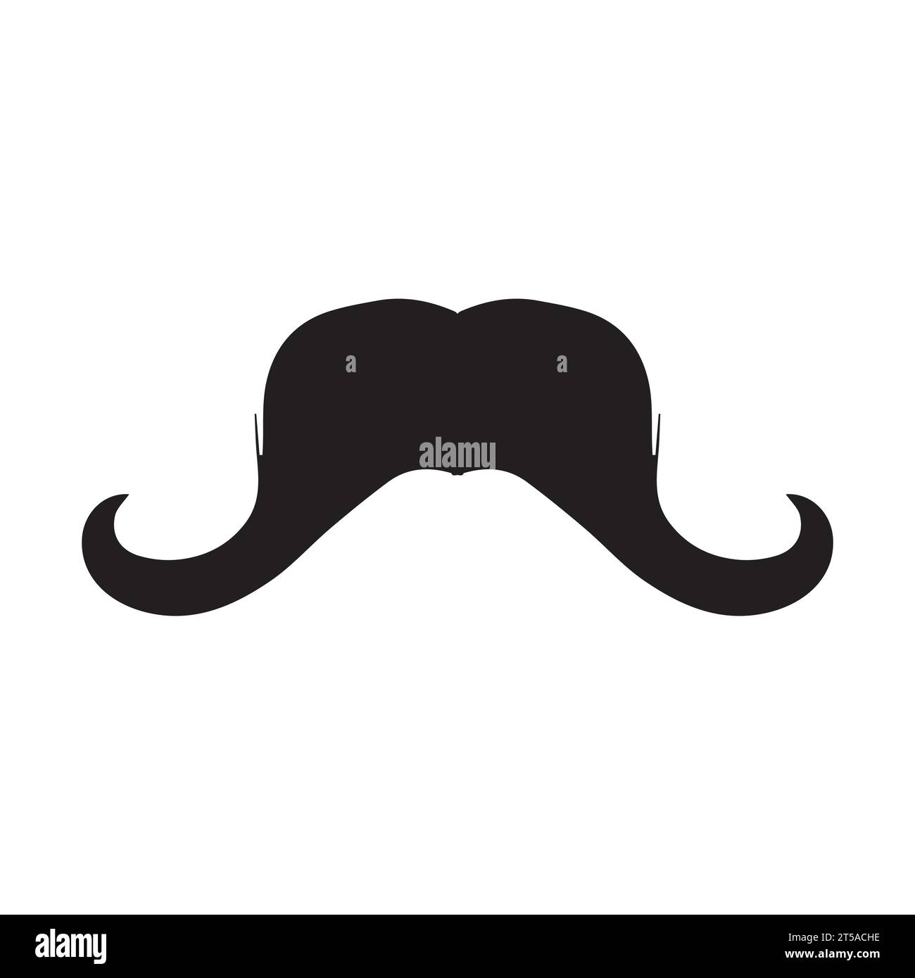 Élément de logo moustache Vector icon Illustration de Vecteur