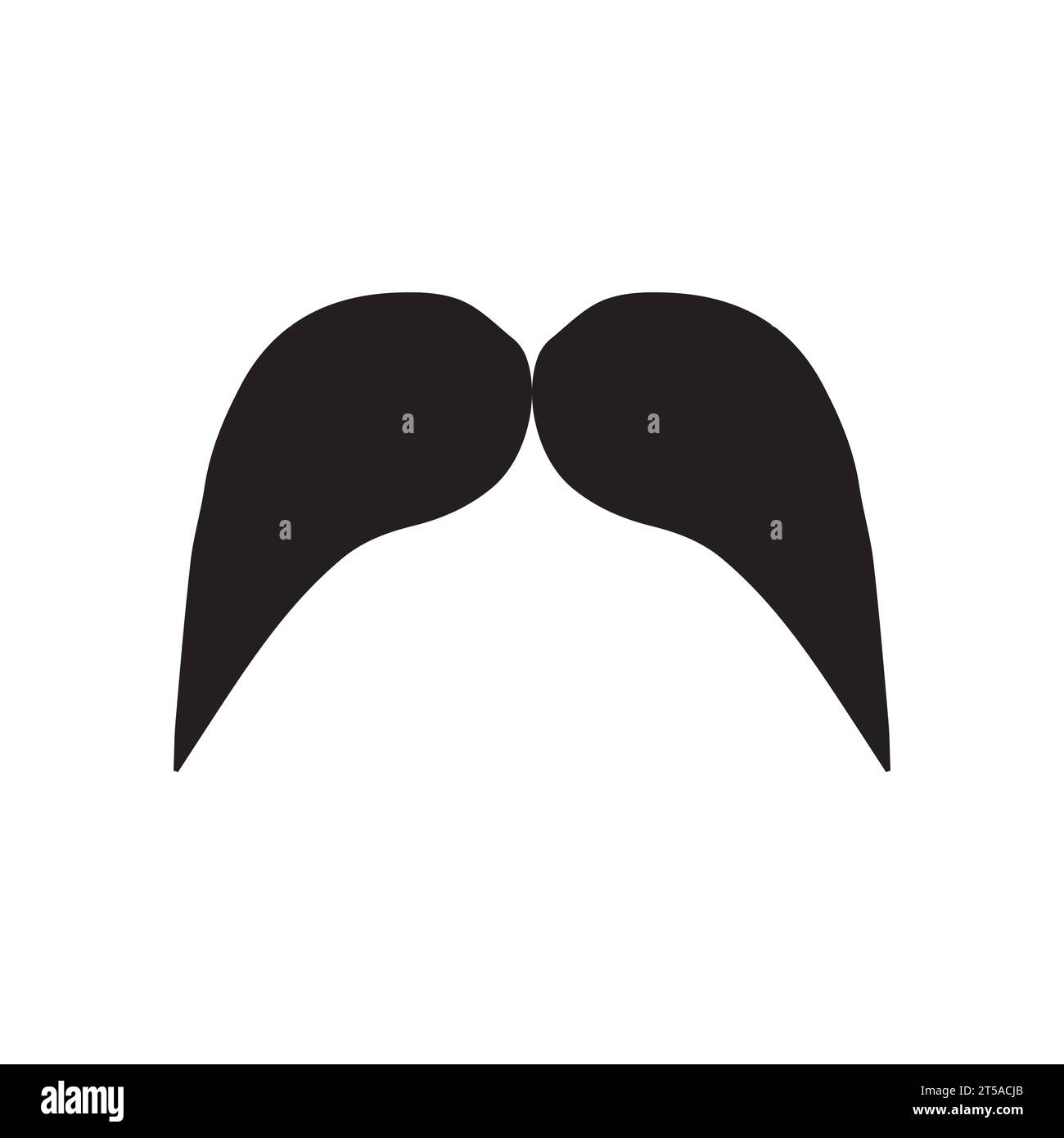 Élément de logo moustache Vector icon Illustration de Vecteur