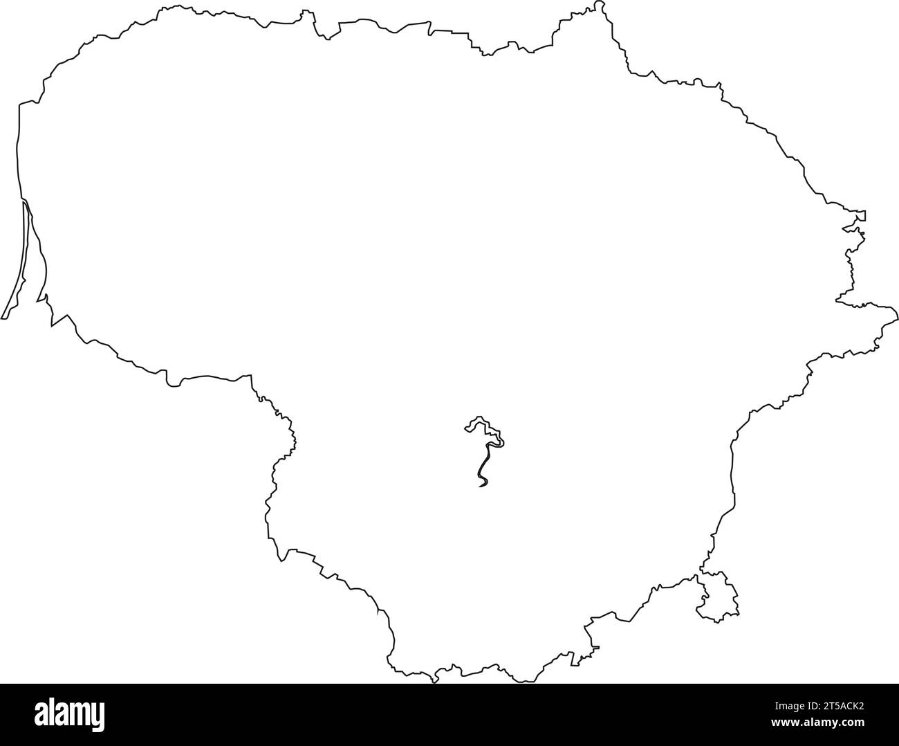 Conception d'illustration vectorielle d'icône de carte lituanienne Illustration de Vecteur