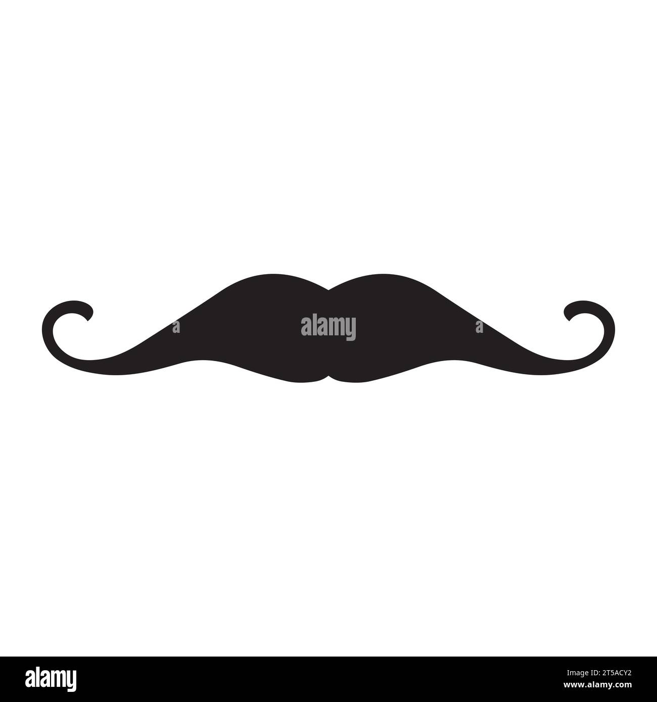Élément de logo moustache Vector icon Illustration de Vecteur