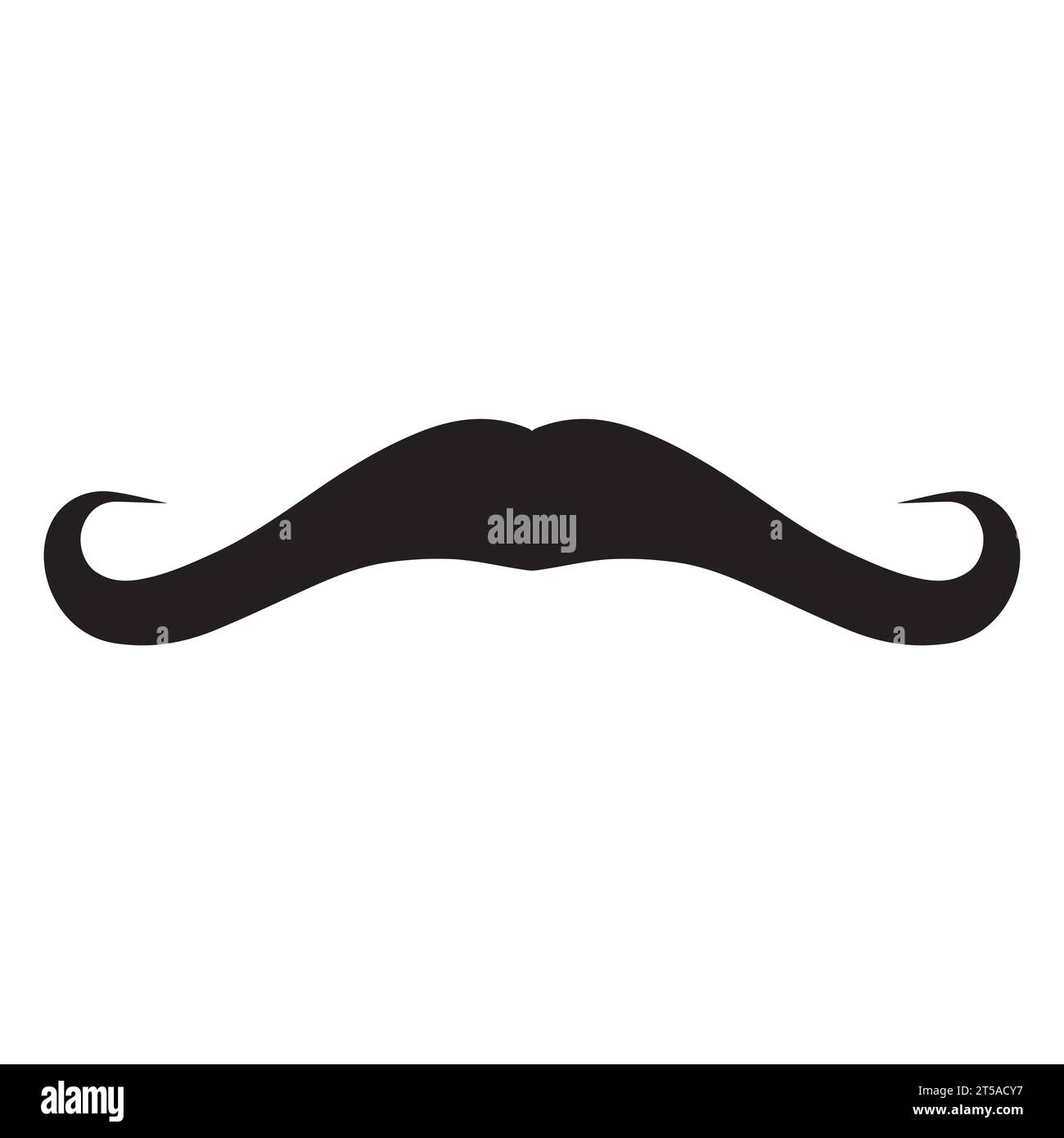 Élément de logo moustache Vector icon Illustration de Vecteur