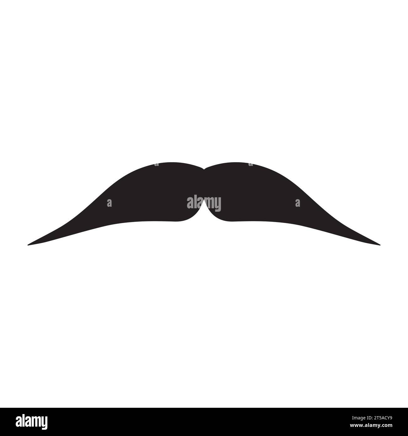 Élément de logo moustache Vector icon Illustration de Vecteur
