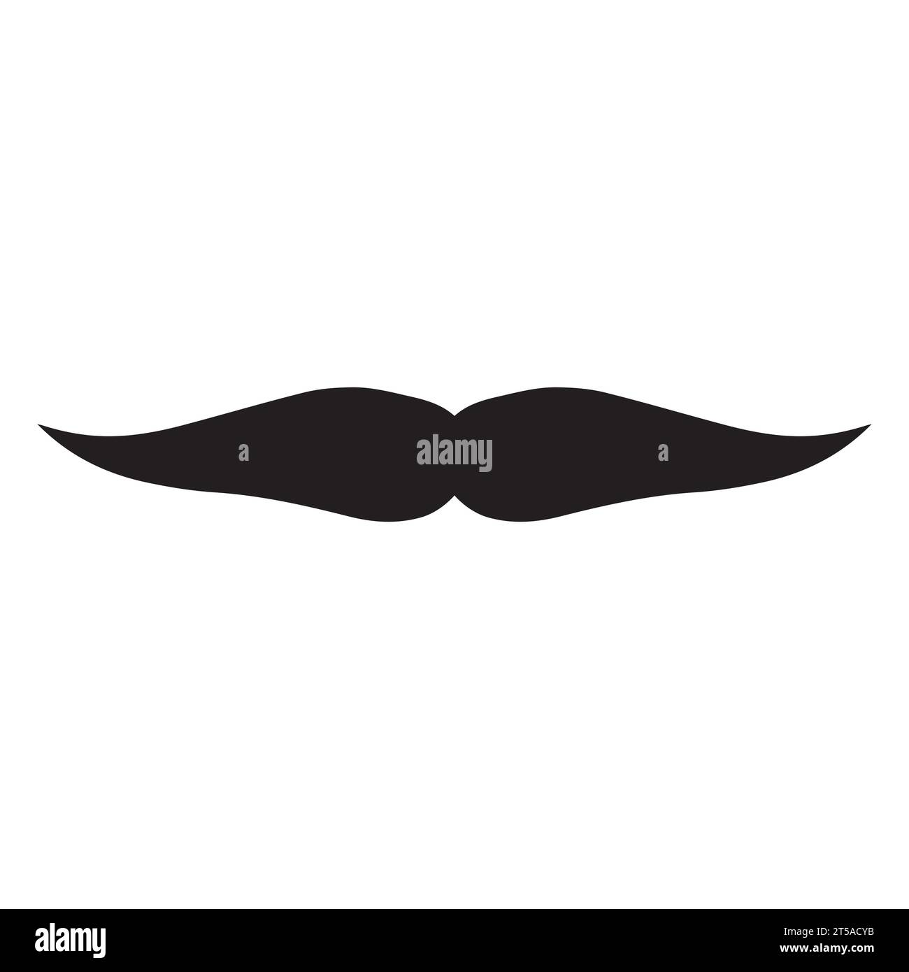 Élément de logo moustache Vector icon Illustration de Vecteur