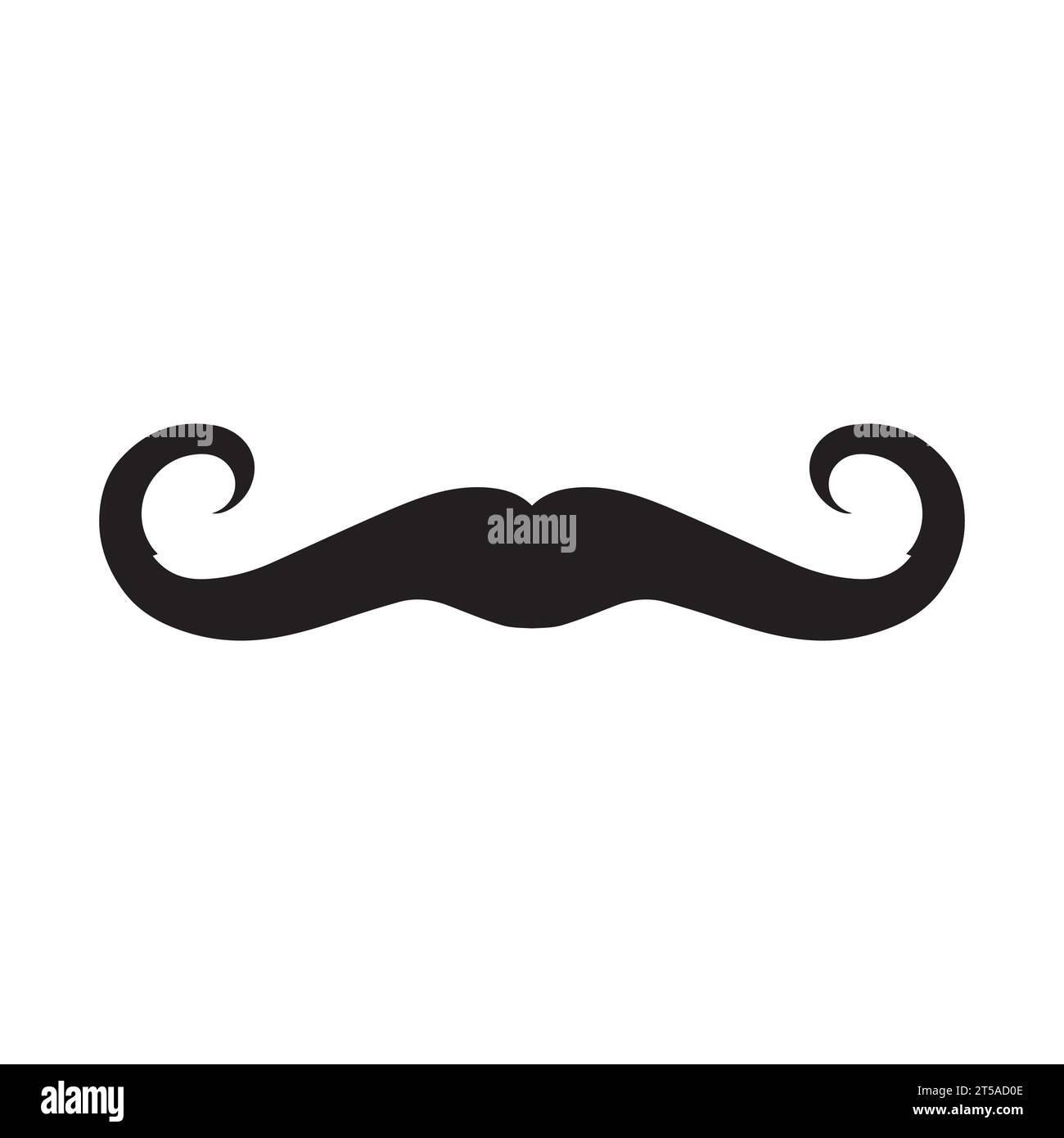 Élément de logo moustache Vector icon Illustration de Vecteur