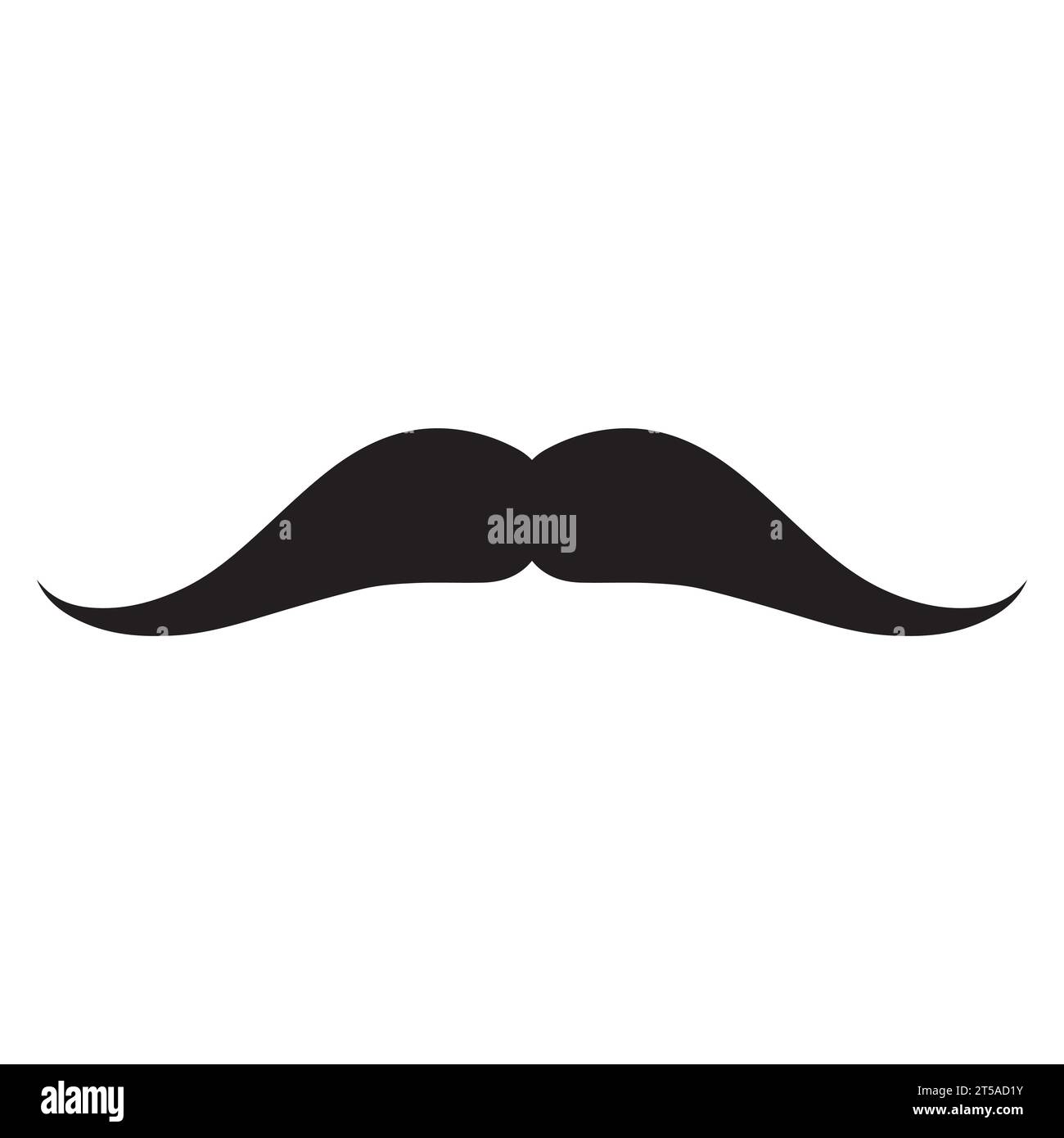 Élément de logo moustache Vector icon Illustration de Vecteur