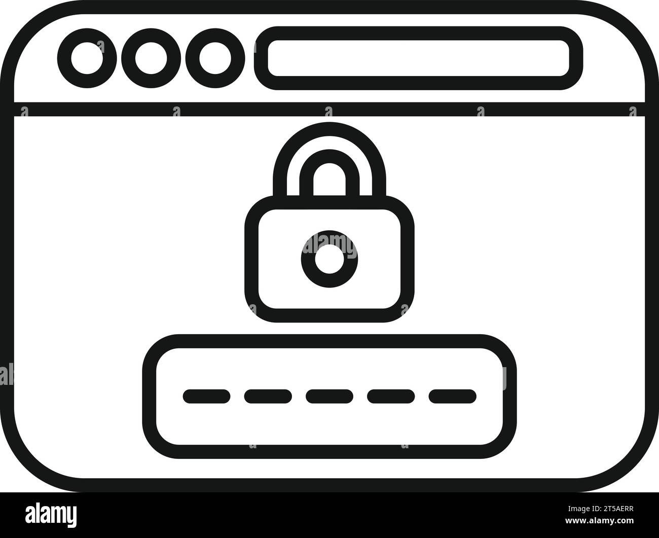 Vecteur de contour d'icône de page de navigation Web anonyme. Marquer la personne. Devinez qui Illustration de Vecteur