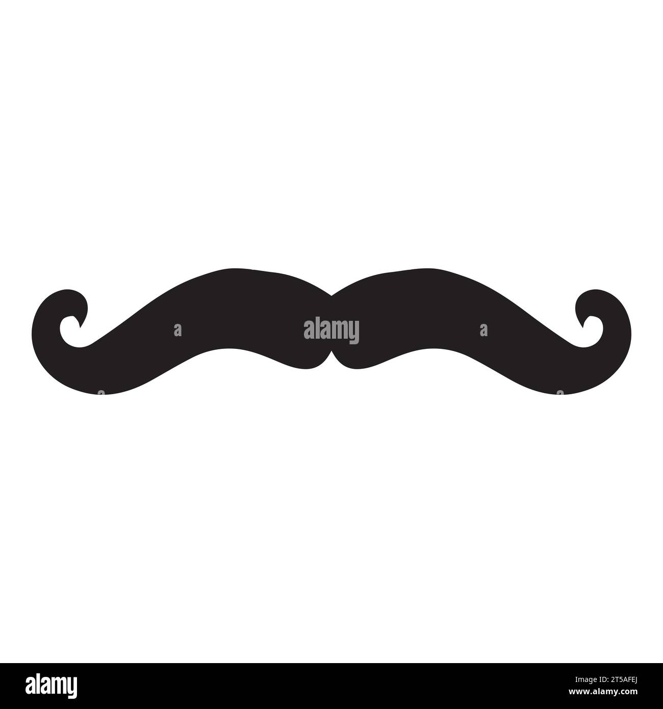 Élément de logo moustache Vector icon Illustration de Vecteur