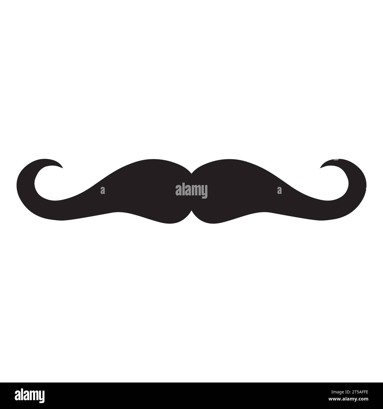 Élément de logo moustache Vector icon Illustration de Vecteur