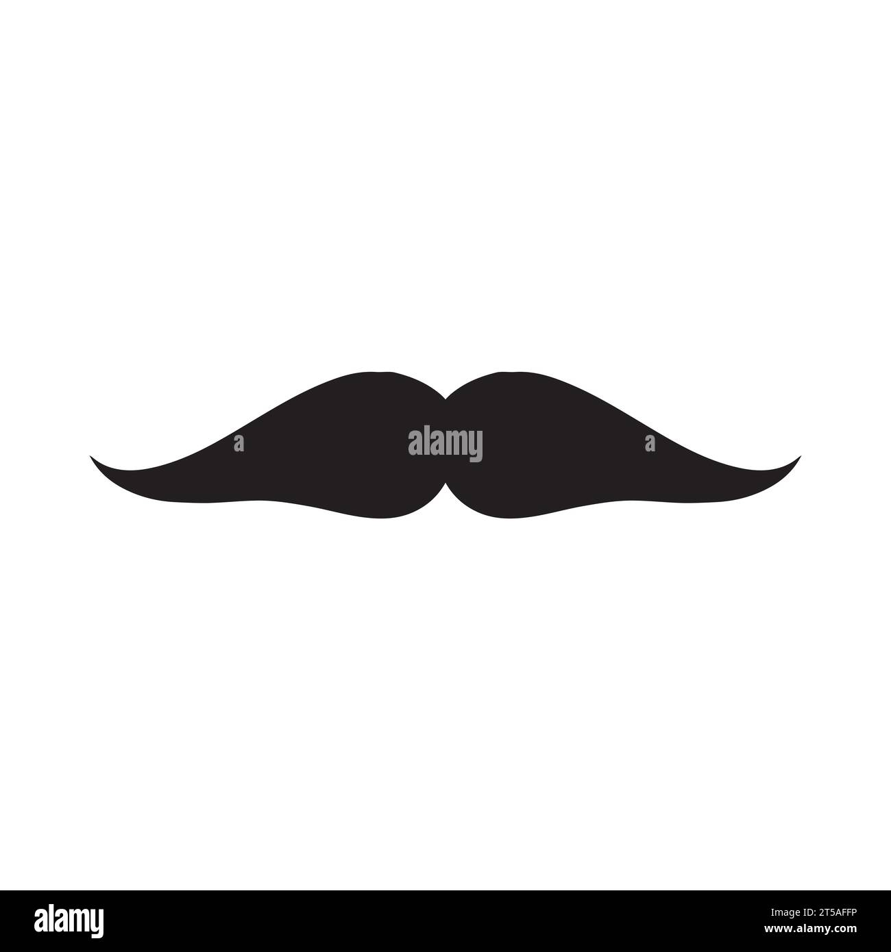 Élément de logo moustache Vector icon Illustration de Vecteur