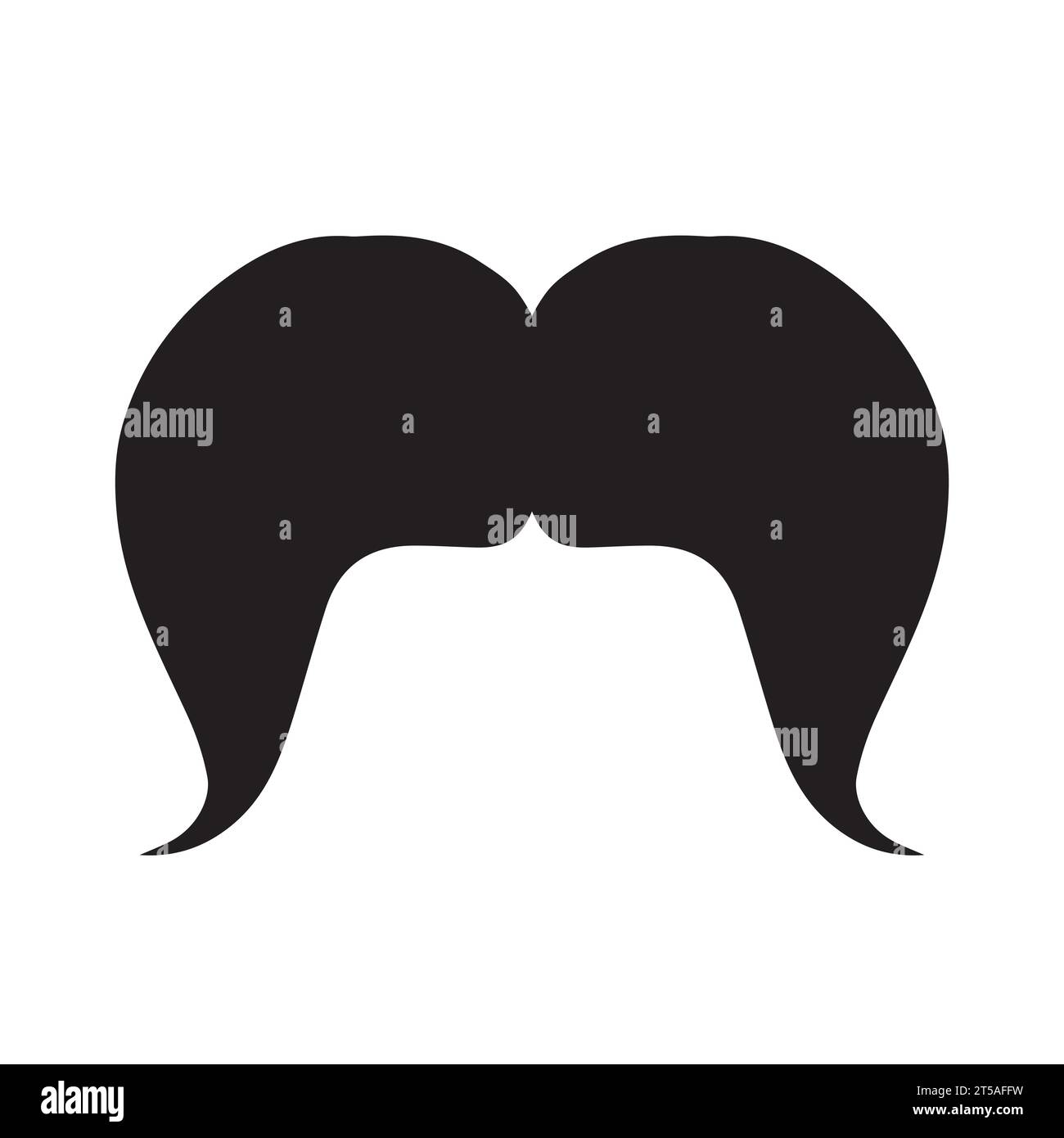 Élément de logo moustache Vector icon Illustration de Vecteur