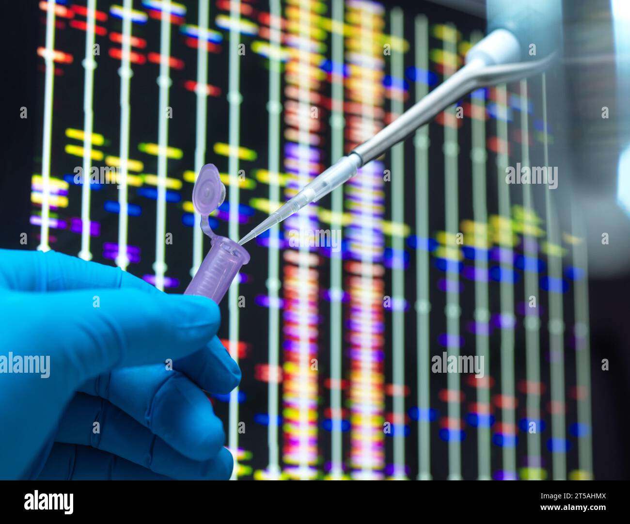 Tests génétiques, image conceptuelle Banque D'Images