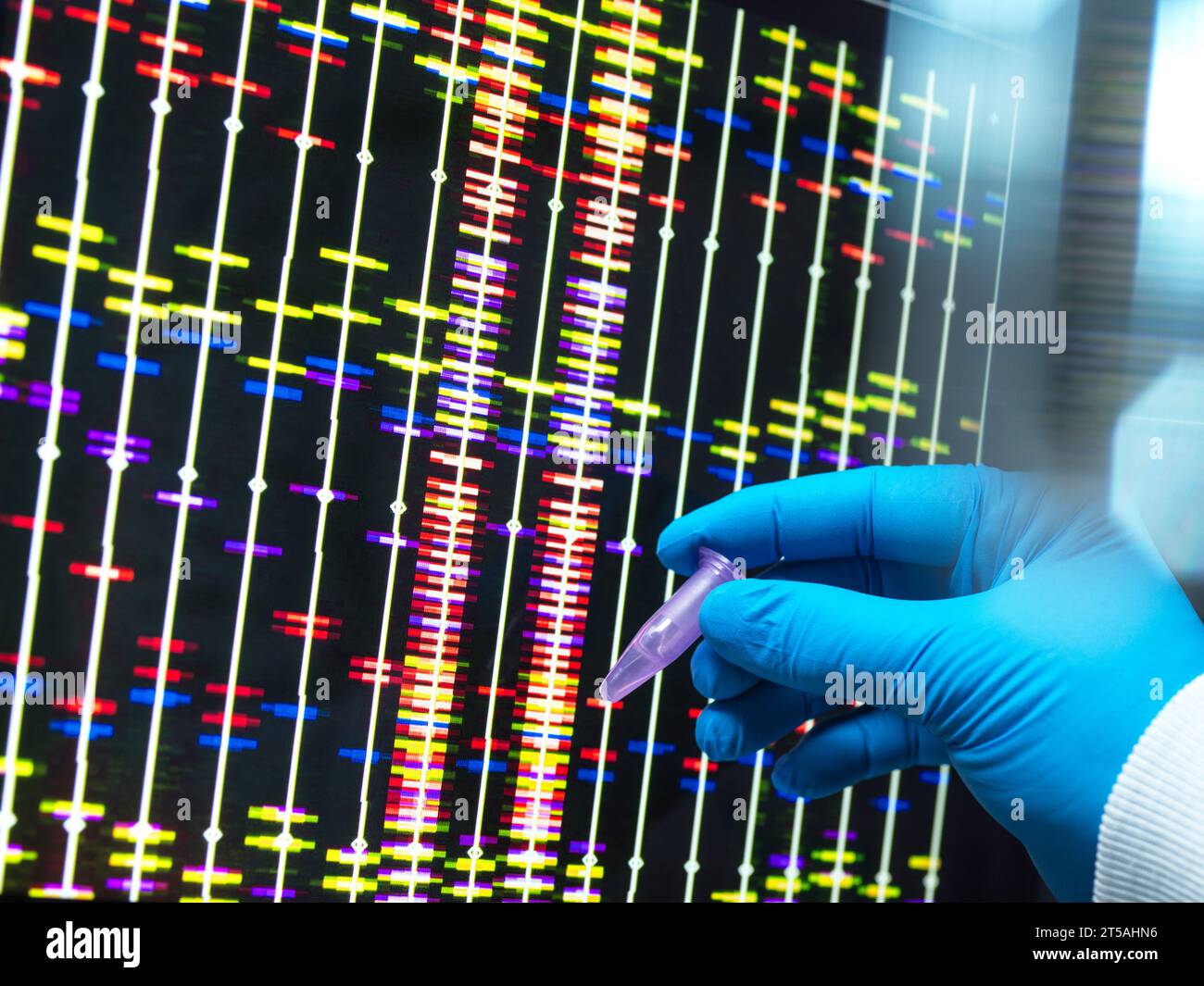 Tests génétiques, image conceptuelle Banque D'Images