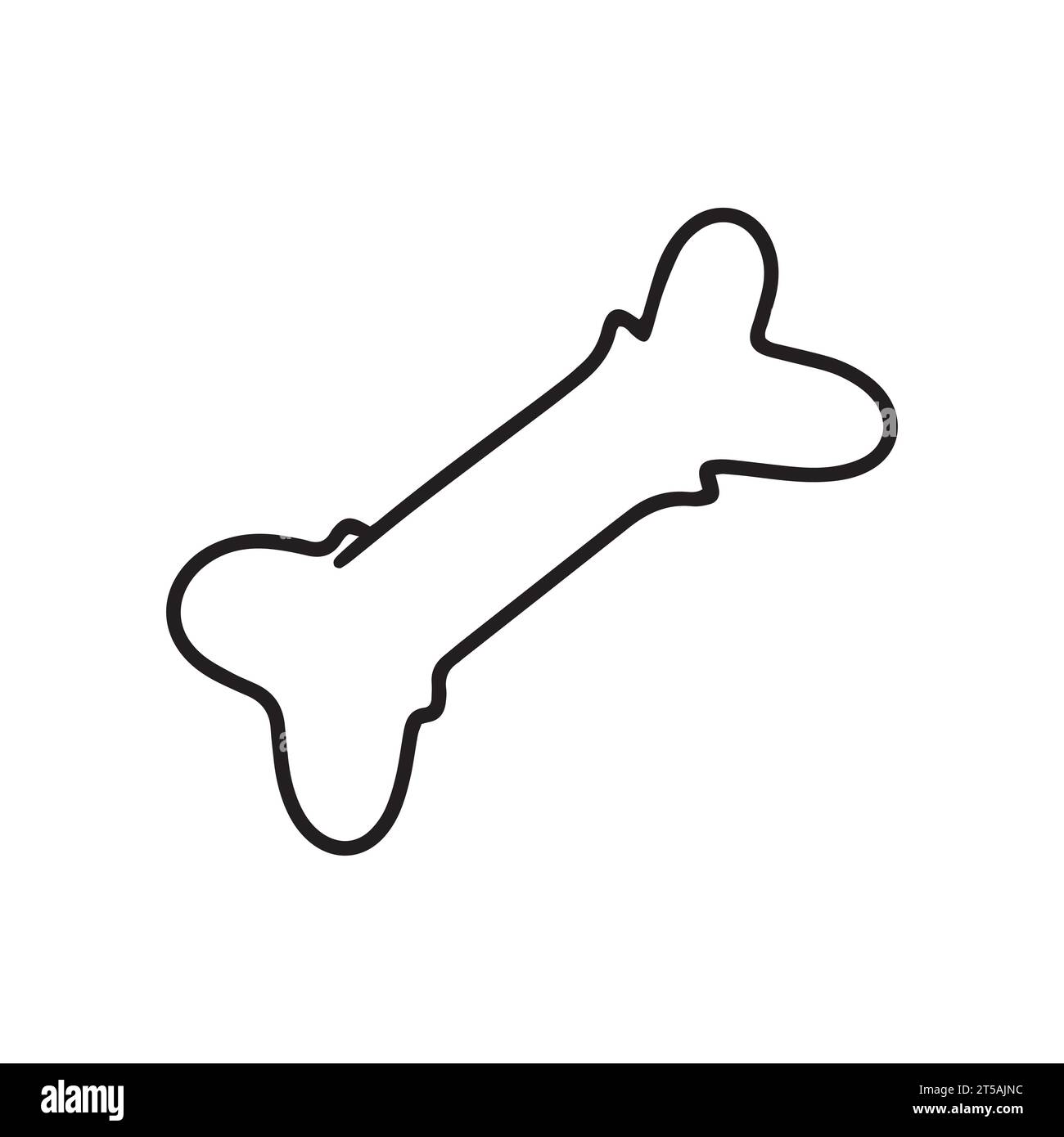 OS pour logo modèle chien Illustration de Vecteur