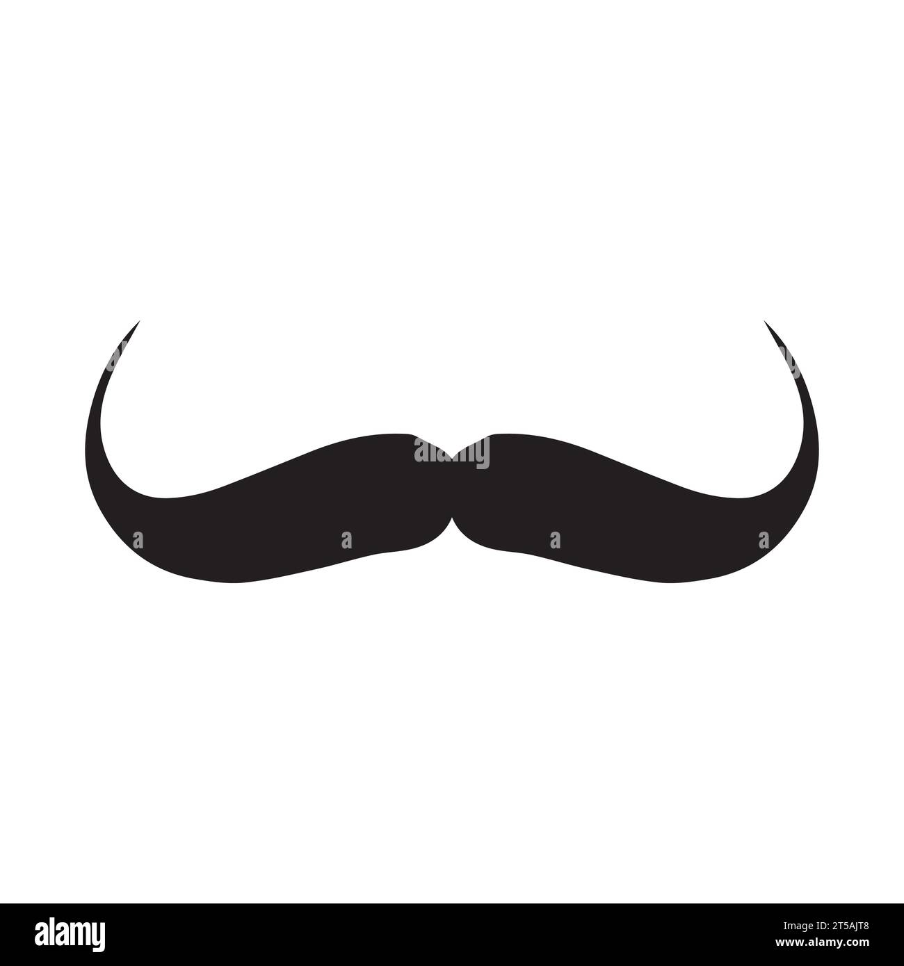 Élément de logo moustache Vector icon Illustration de Vecteur