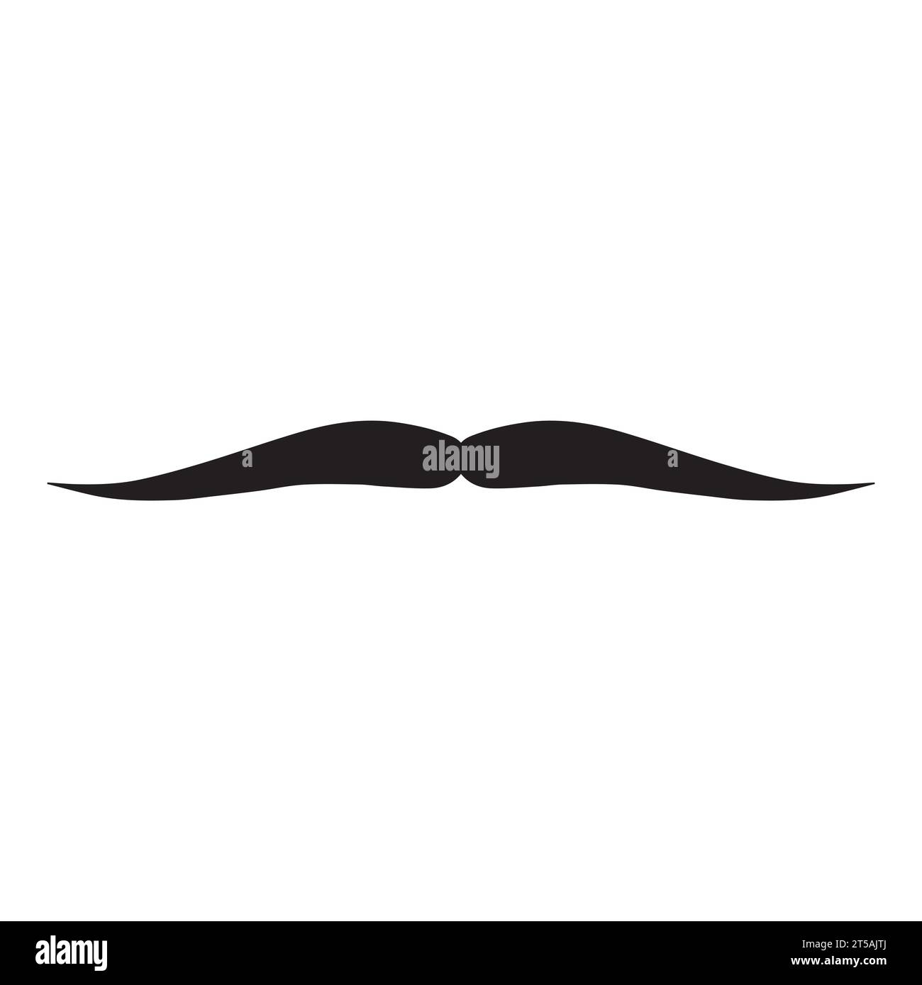 Élément de logo moustache Vector icon Illustration de Vecteur