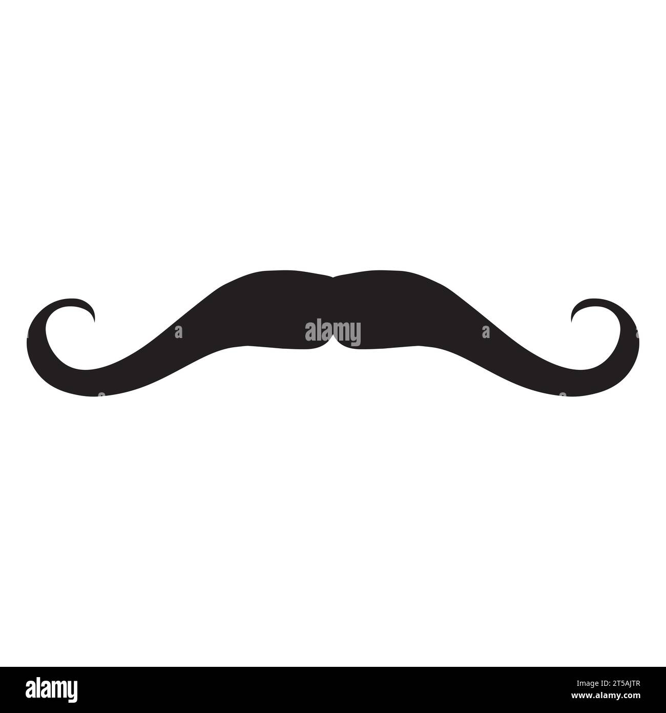 Élément de logo moustache Vector icon Illustration de Vecteur