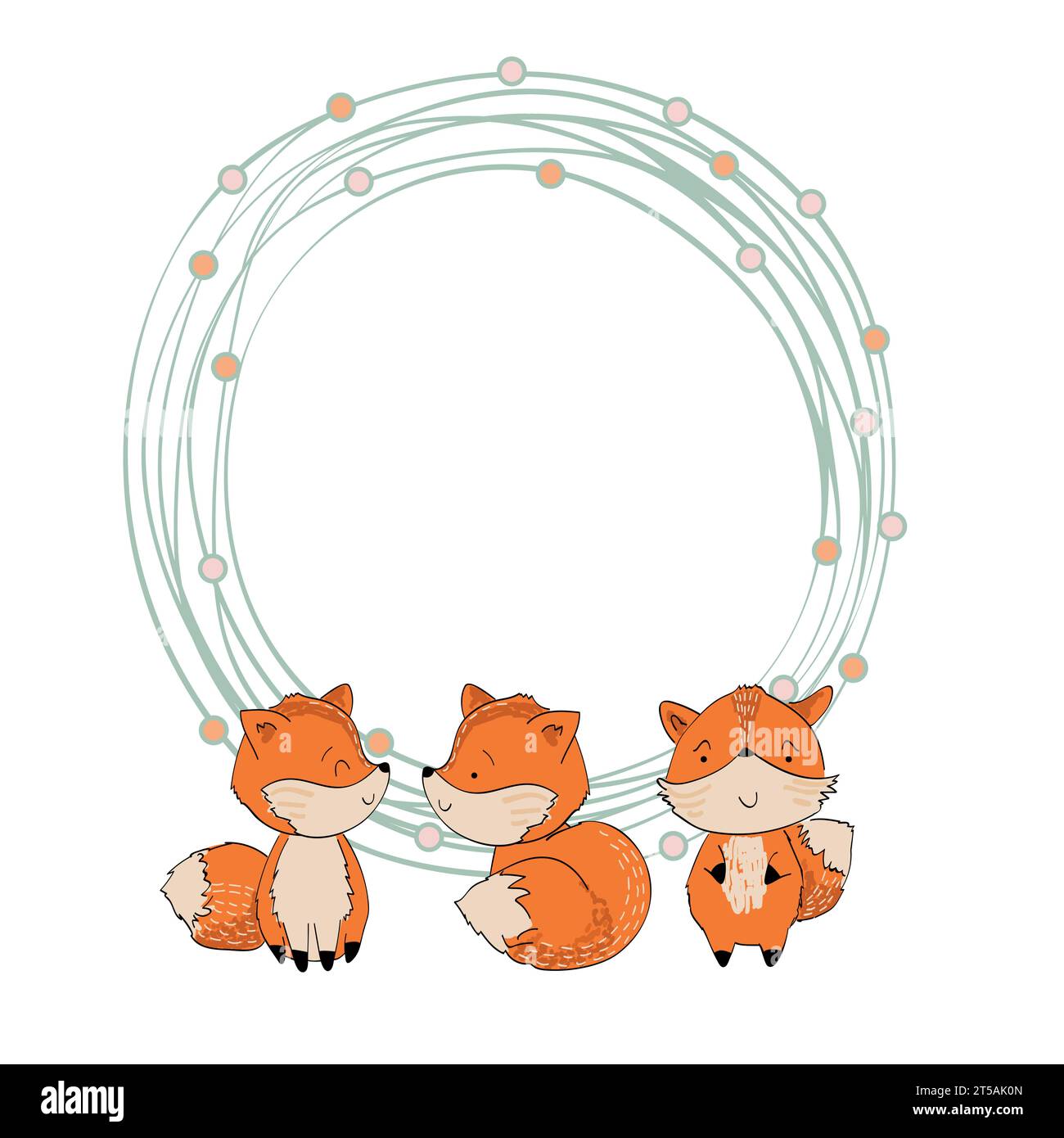 Cadre de forêt vectorielle. Illustration de Vecteur