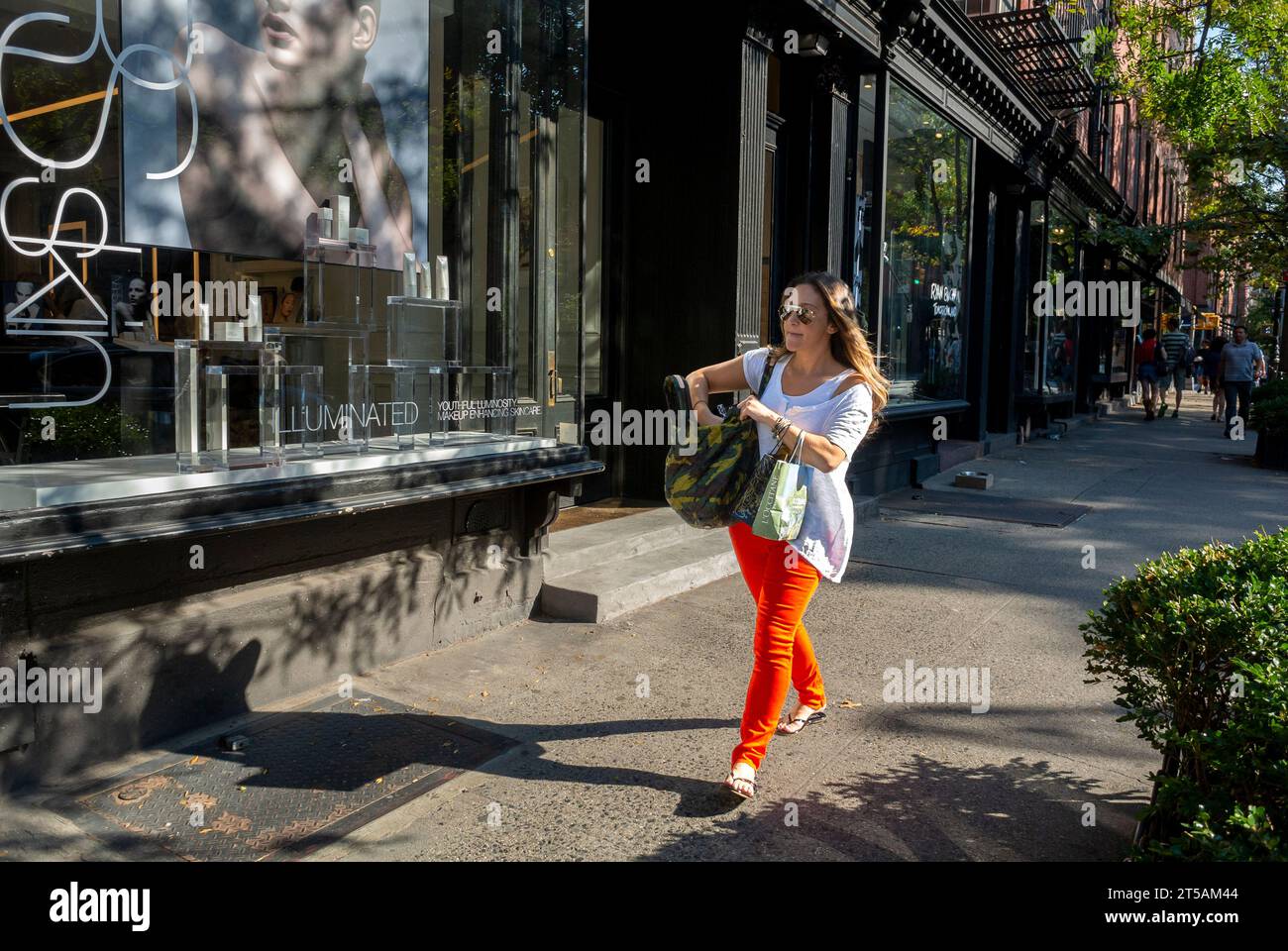 New York City, NY, scènes de rue, Femme Shopping dans le quartier branché, Greenwich Village, boutiques de luxe, Banque D'Images