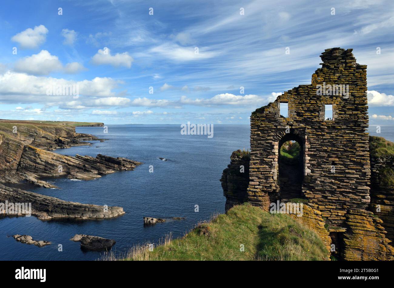 buchollie château;caithness; Banque D'Images