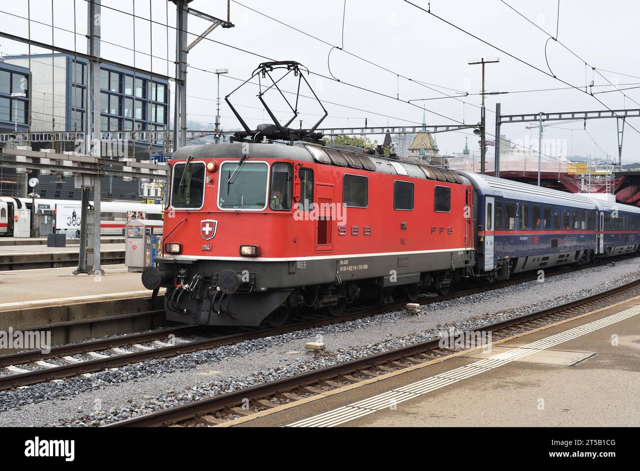 Re420;locomotive électrique;11114;zurich main;suisse; Banque D'Images