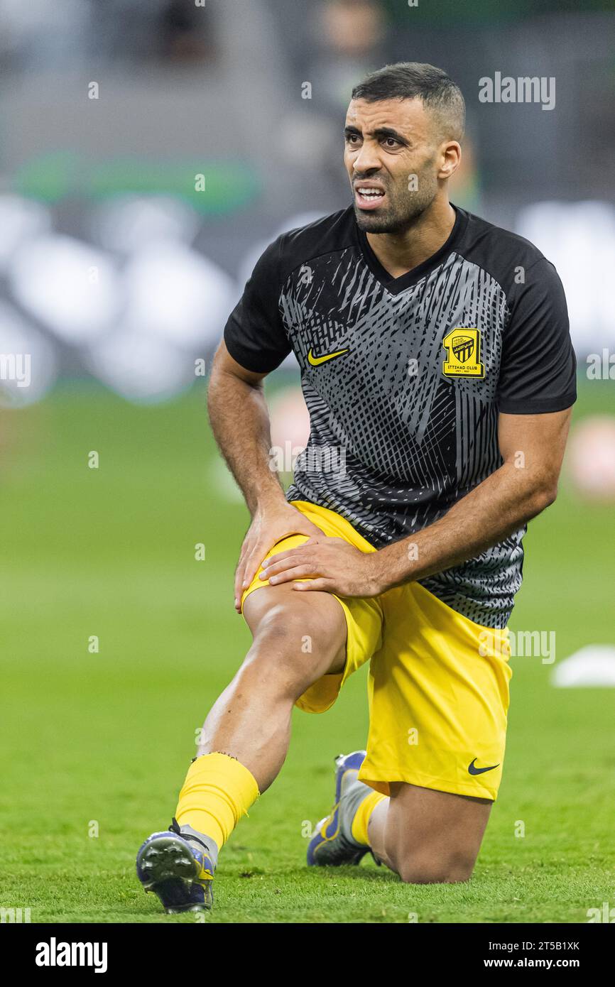 Hamdallah Abderrazak Hamdallah d'Al Ittihad FC lors de leur match jour 12 de la ...