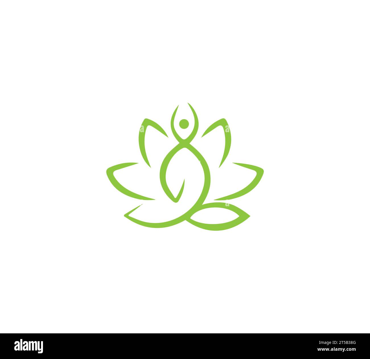 Modèle de vecteur de conception de logo de yoga Illustration de Vecteur