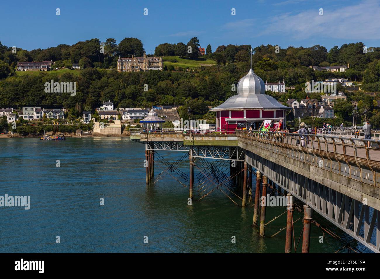 Bangor Pier, une jetée victorienne située dans la ville de Bangor au nord du pays de Galles. Banque D'Images