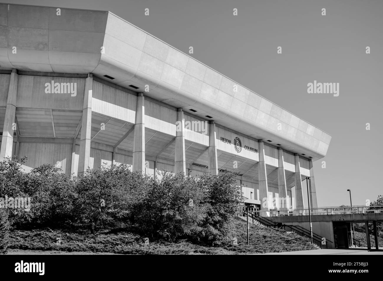 Ames, IA, USA - 10.1,2023 : entrée au Hilton Coliseum de l'Université d'État de l'Iowa. Banque D'Images