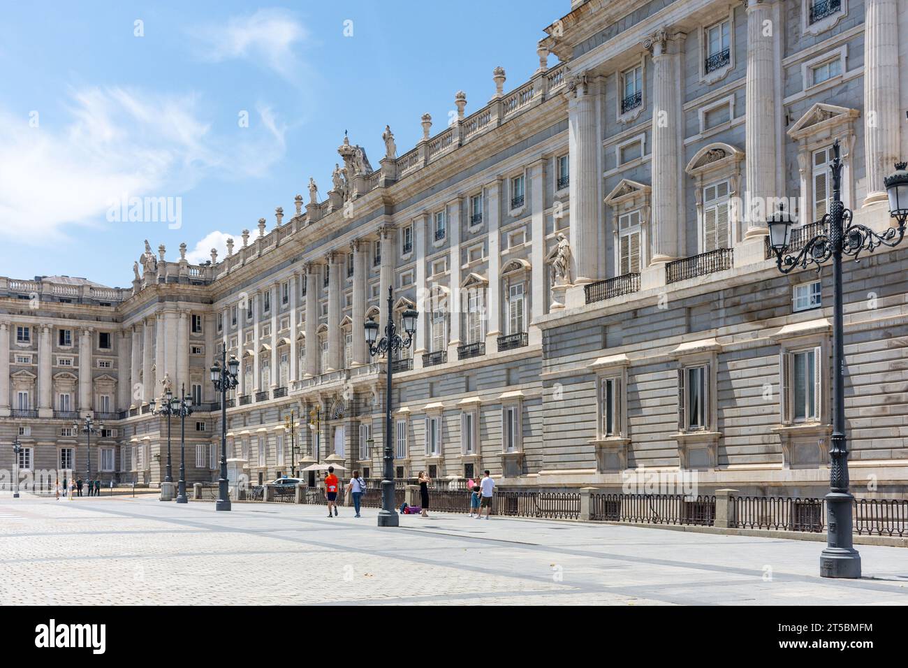 Puerta del Príncipe, Palais Royal de Madrid, Calle de Bailén, Centro, Madrid, Royaume d'Espagne Banque D'Images
