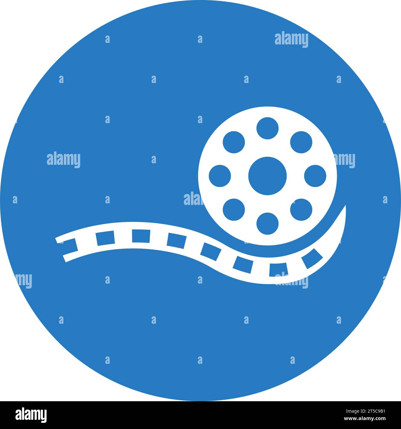 Divertissement, film, icône de bobine. Belle icône de conception pour un usage commercial, des fichiers imprimés et des présentations, du matériel promotionnel, web ou tout type de d Illustration de Vecteur