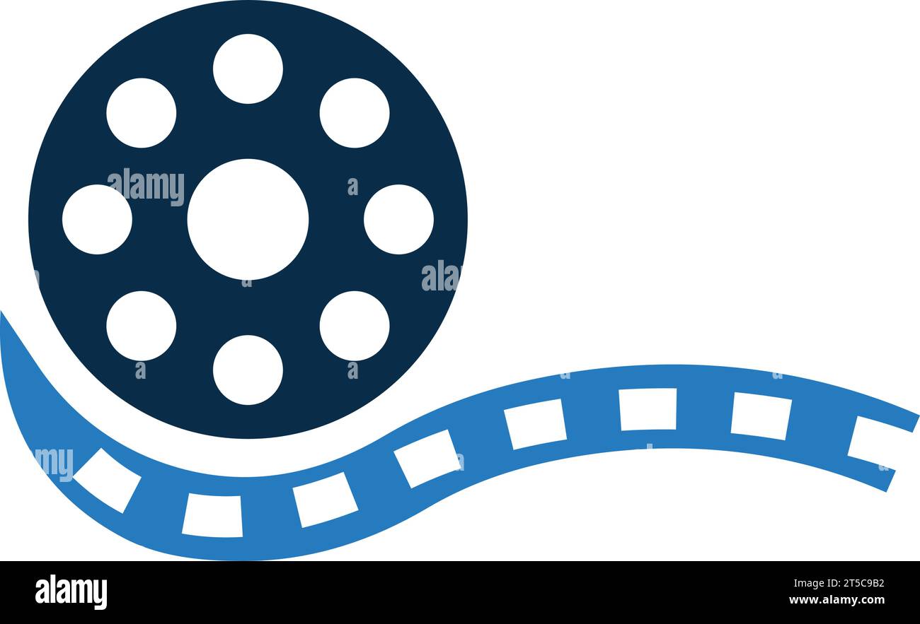 Divertissement, film, icône de bobine. Belle icône de conception pour un usage commercial, des fichiers imprimés et des présentations, du matériel promotionnel, web ou tout type de d Illustration de Vecteur