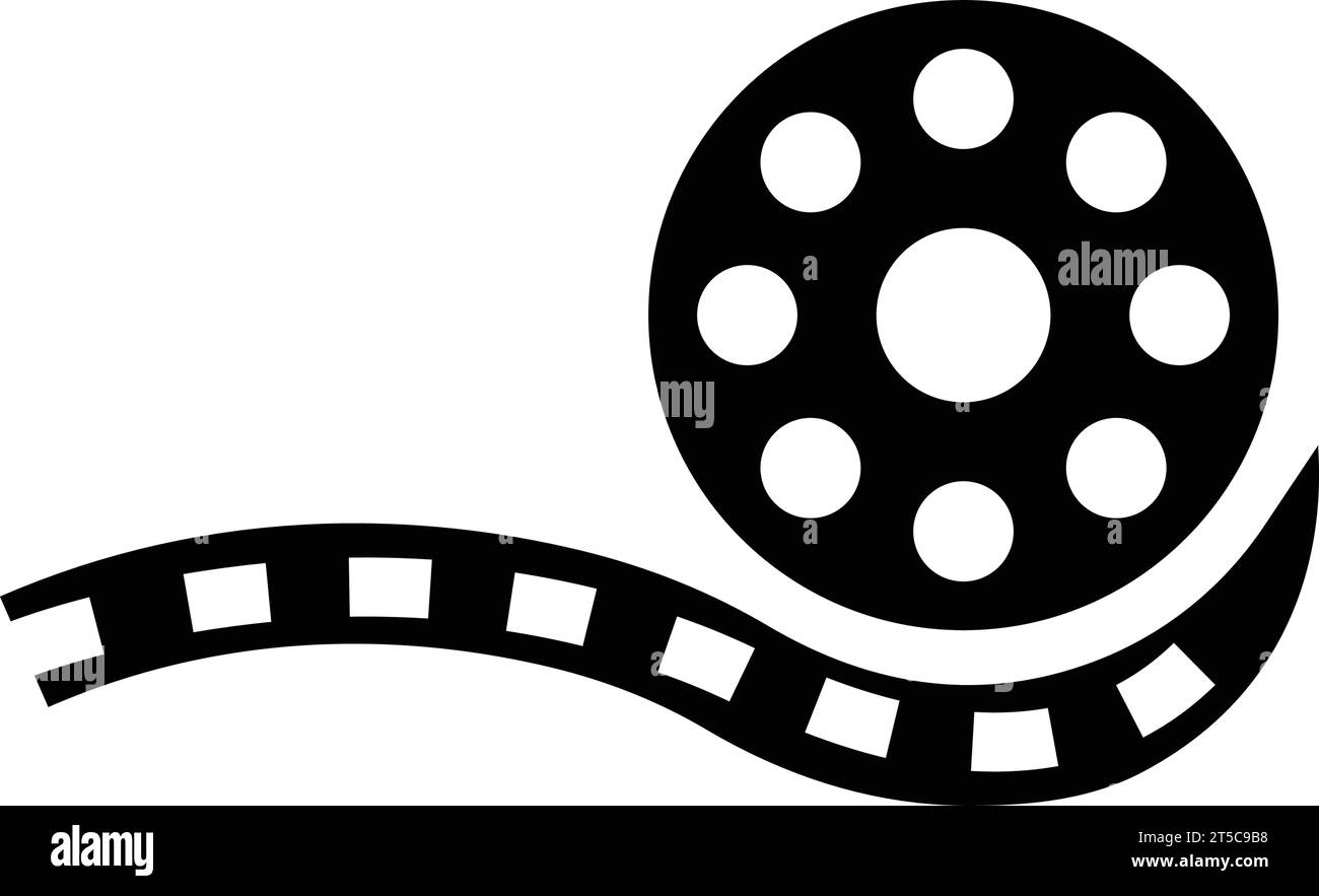 Divertissement, film, icône de bobine. Belle icône de conception pour un usage commercial, des fichiers imprimés et des présentations, du matériel promotionnel, web ou tout type de d Illustration de Vecteur