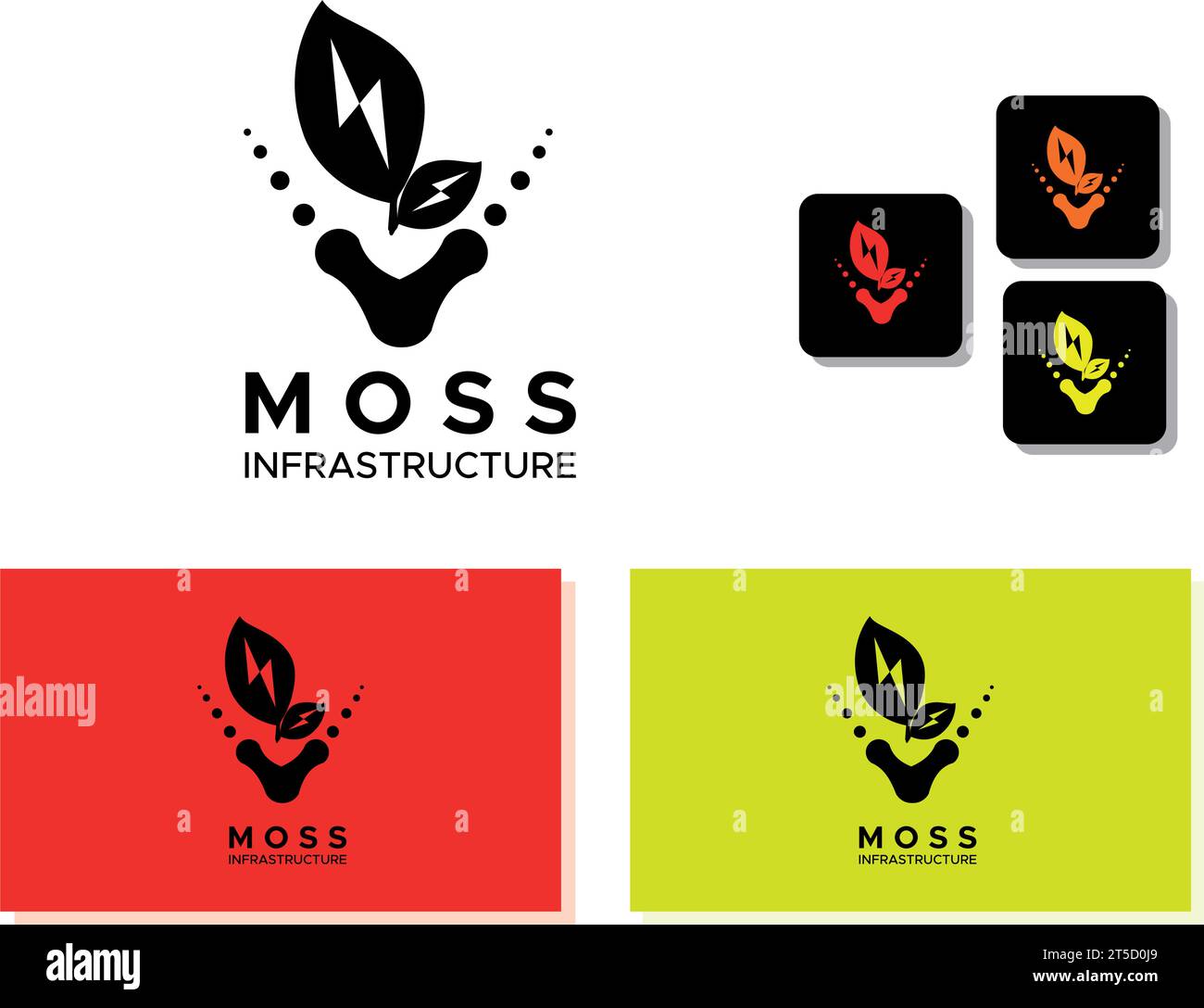 Logo pour une entreprise d'énergie renouvelable excellé dans l'innovation et l'énergie verte | mise en page du logo Illustration de Vecteur