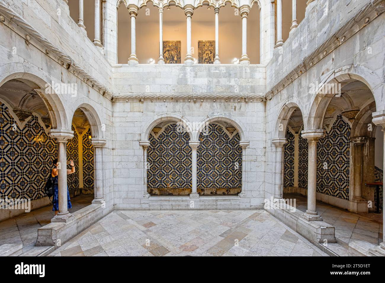 La cour intérieure du Musée national du carrelage à Lisbonne, Portugal, le 12 octobre 2023 Banque D'Images