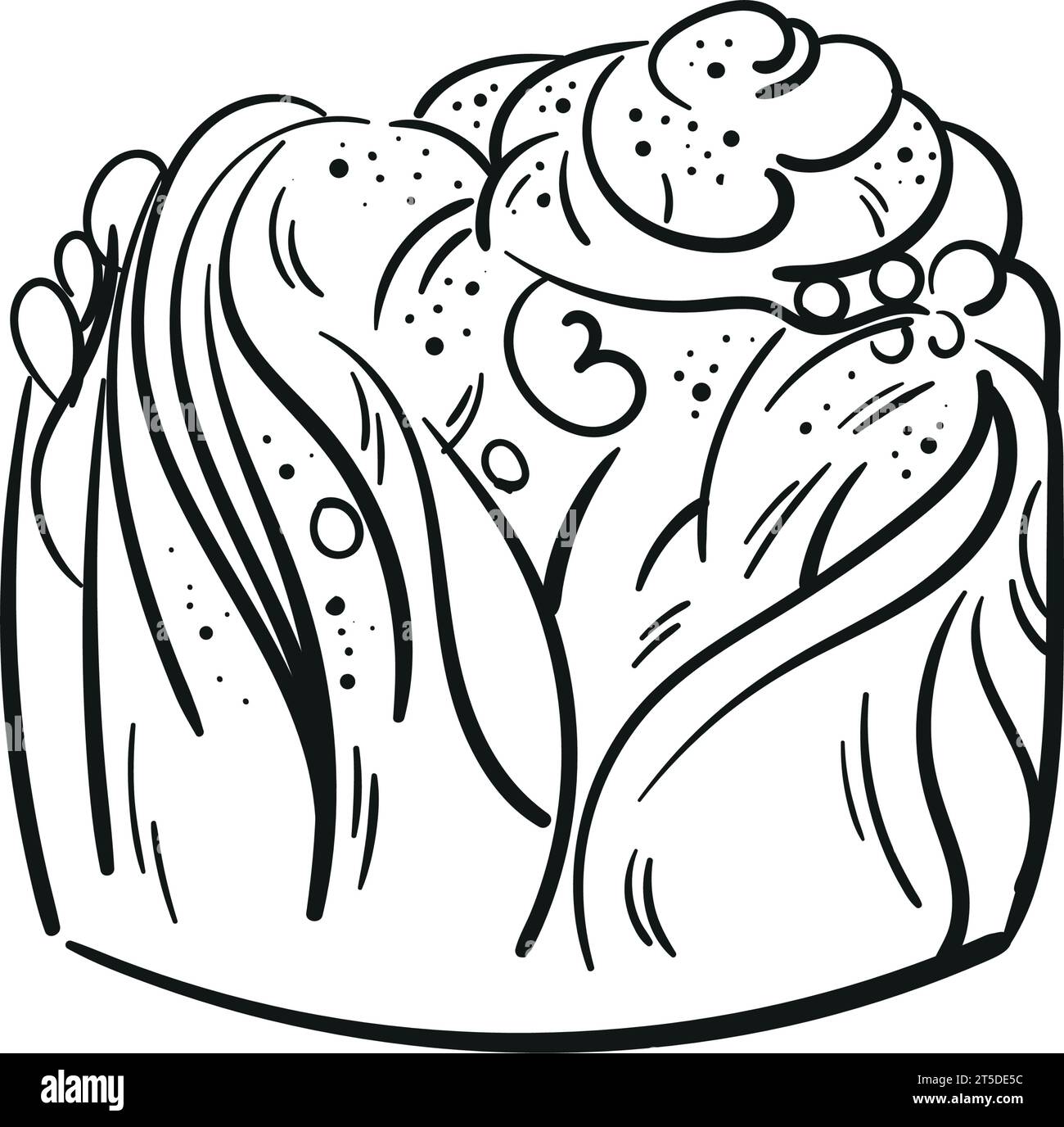 Illustration d'esquisse d'art au trait de croquis de croquis de croquis de croquis de croquis de croquis de croquis de croquis Logo vectoriel de contour. Pictogramme isolé de contour sur fond blanc pour la conception de menu, flyers Illustration de Vecteur
