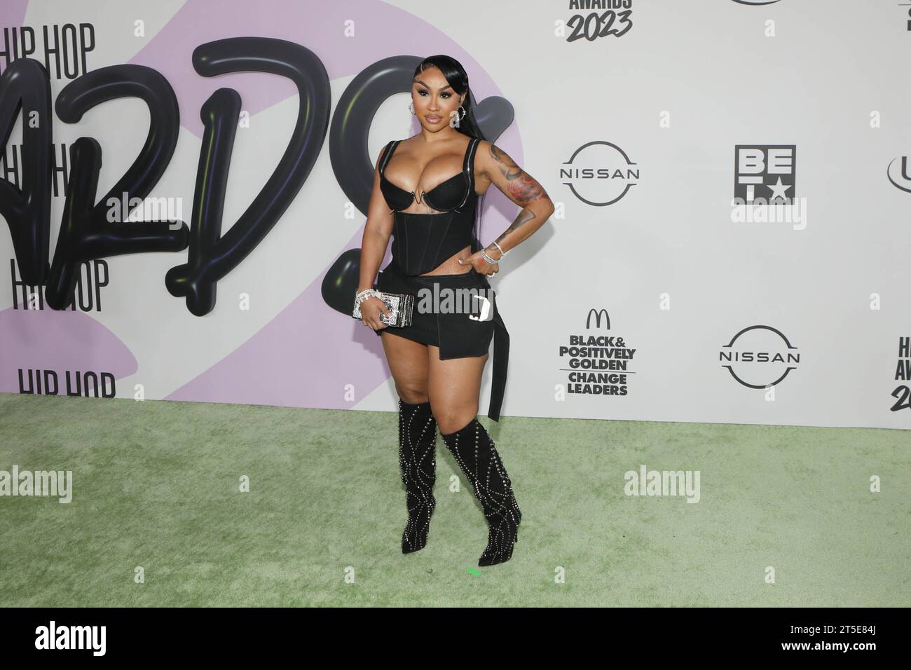 BET Hip Hop Awards 2023 a eu lieu au Cobb Energy Performing Arts Centre avec : Ari Fletcher où : Atlanta, Géorgie, États-Unis quand : 03 Oct 2023 Credit : Derrick Salters/WENN Banque D'Images