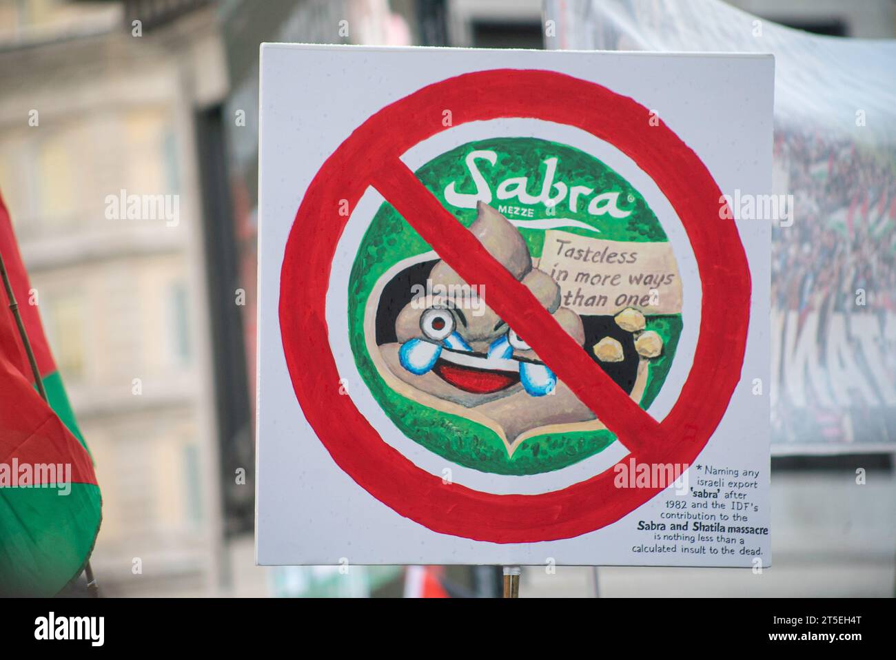 Londres, Royaume-Uni - 3 novembre 2023 : rassemblement pro-palestinien à Trafalgar Square. Banque D'Images