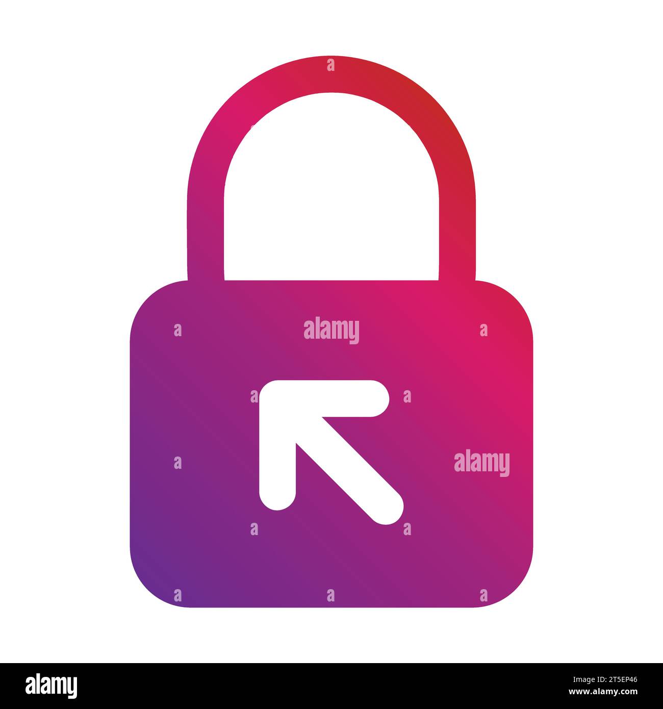 icône de cadenas de sécurité moderne de style dégradé Illustration de Vecteur