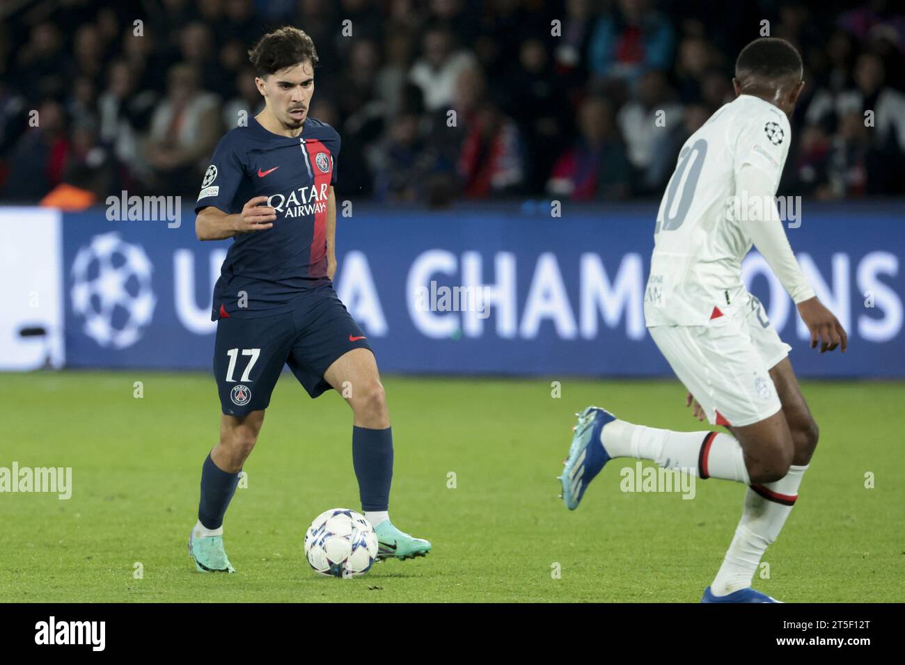 Vitinha du PSG lors du match de football UEFA Champions League, Groupe